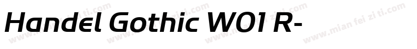 Handel Gothic W01 R字体转换